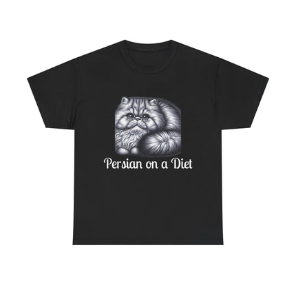 Personalised Persian Cat T-Shirt – 100% Cotton, Soft & Comfy
