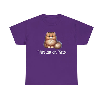Personalised Persian Cat T-Shirt – 100% Cotton, Soft & Comfy