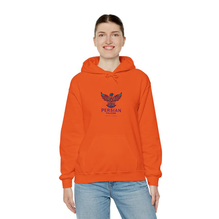 Personalized Unisex Heavy Blend Hooded Sweatshirt – Ancient Persia Falcon Shahbaz Design