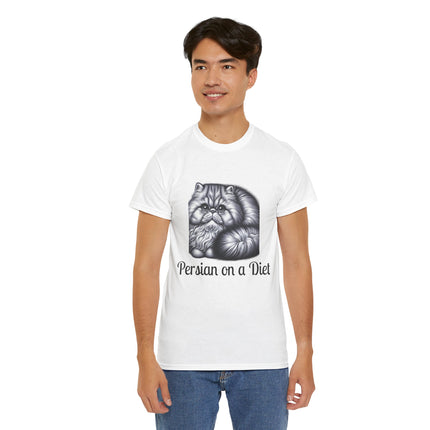 Personalised Persian Cat T-Shirt – 100% Cotton, Soft & Comfy