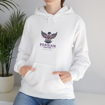 Personalized Unisex Heavy Blend Hooded Sweatshirt – Ancient Persia Falcon Shahbaz Design