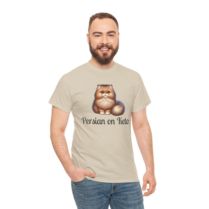 Personalised Persian Cat T-Shirt – 100% Cotton, Soft & Comfy