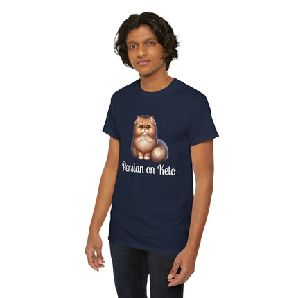 Personalised Persian Cat T-Shirt – 100% Cotton, Soft & Comfy