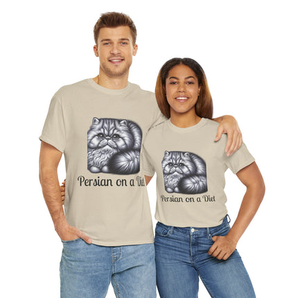 Personalised Persian Cat T-Shirt – 100% Cotton, Soft & Comfy