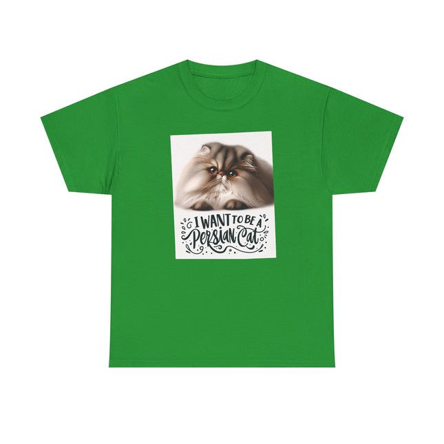 Personalised Persian Cat T-Shirt – 100% Cotton, Soft & Comfy