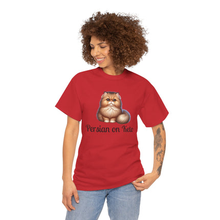 Personalised Persian Cat T-Shirt – 100% Cotton, Soft & Comfy