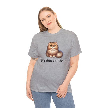 Personalised Persian Cat T-Shirt – 100% Cotton, Soft & Comfy